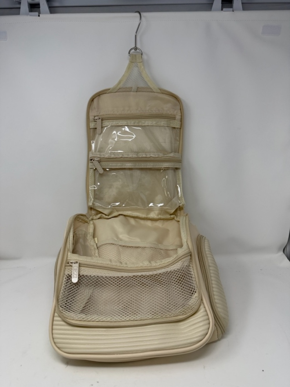 DEZI Ivory Ribbed Top-Handle Backpack - Picture 5 of 9